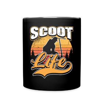 Scoot Life Kick Scooters Riders - Mug uni - noir - Devant