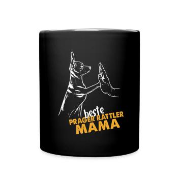 Prager Rattler Mama - Tasse einfarbig - Schwarz - Vorne