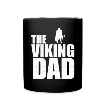Viking papa père - Mug uni - noir - Devant