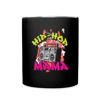 Hip Hop Mama - Tasse einfarbig - Schwarz - Vorne