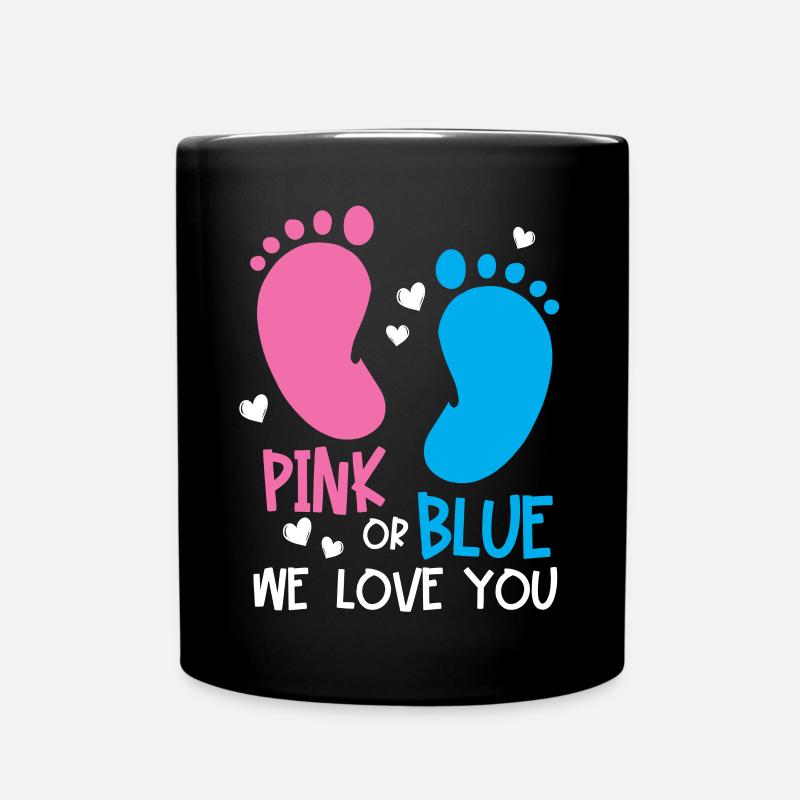 Gender Reveal Party - Tasse einfarbig - Schwarz