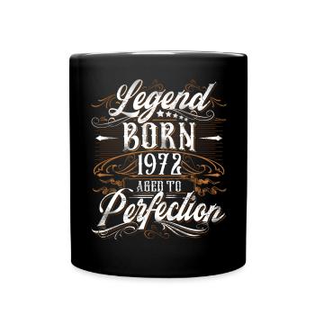 1972 Legend Year of construction Year of birth Year of birth - Full Colour Mug - black - Front