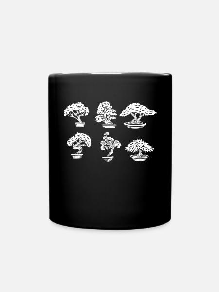 Bonsai Kunst - Tasse einfarbig - Schwarz