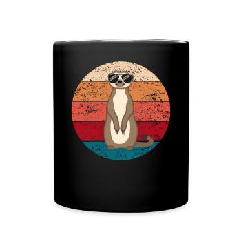 Suricate Drôle Cadeau Dames Hommes Enfants - Mug uni - noir - Devant