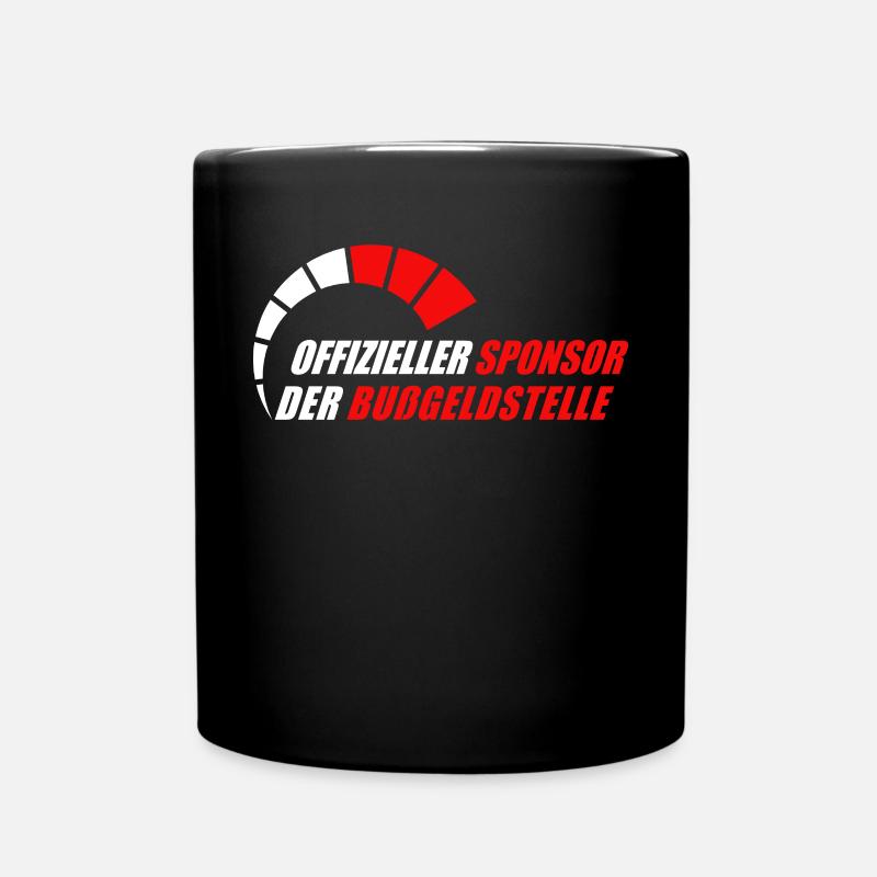 Offizieller Sponsor der Bußgeldstelle - Tasse einfarbig - Schwarz