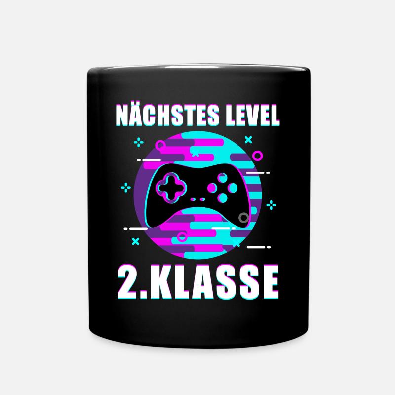 2. Klasse Gamer Zocker Spruch Schulbeginn Geschenk - Tasse einfarbig - Schwarz