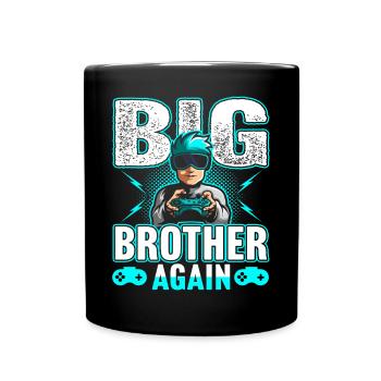 Big Brother Again Gamer Video Games - Full Colour Mug - black - Front