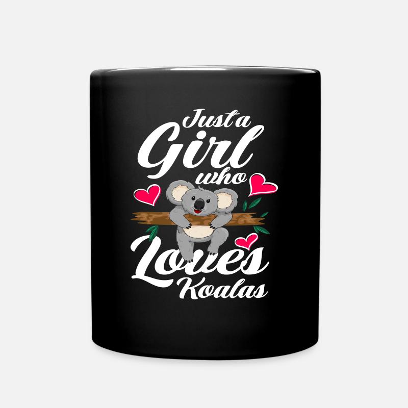 Koala - Tasse einfarbig - Schwarz