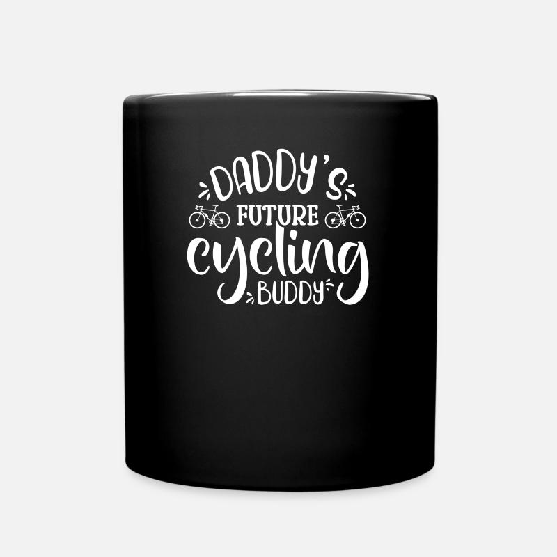 Daddy’s Future Cycling Buddy, Funny Cyclist Son - Mug uni - noir