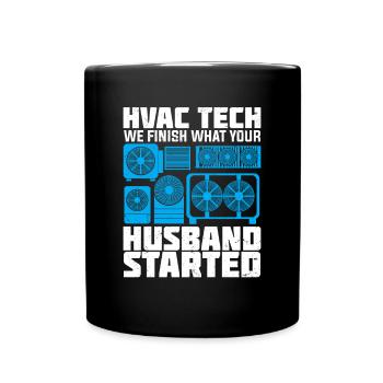 Climatisation Travail Professionnel Climatiseur cadeau - Mug uni - noir - Devant