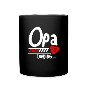 Opa Loading 2021 - Tasse einfarbig - Schwarz - Vorne