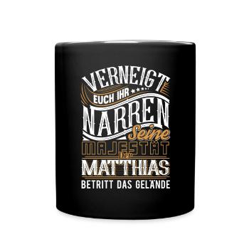 Matthias - Tasse einfarbig - Schwarz - Vorne