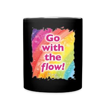 Rainbow flow - Sonja Ariel von Staden - Tasse einfarbig - Schwarz - Vorne