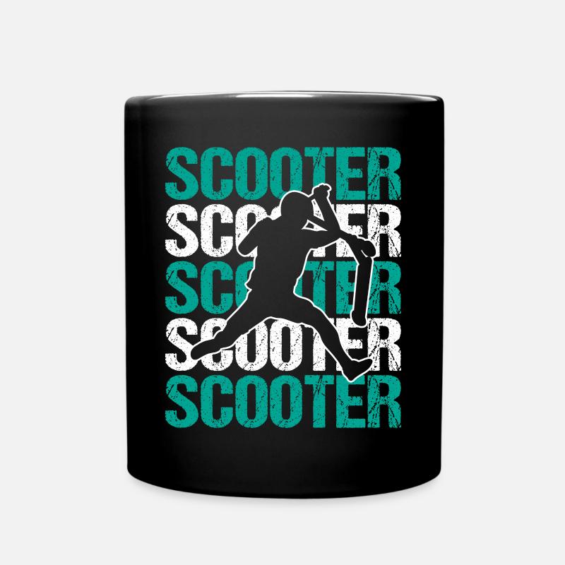 Scooter Kick-Scooter Stunt Scooter E-Scootering - Tasse einfarbig - Schwarz