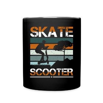 Scooter scooter scooter scooter scooter électrique - Mug uni - noir - Devant