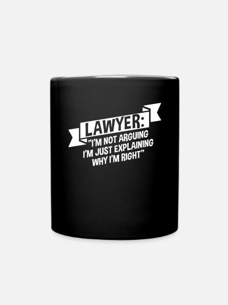 Anwalt Jurist - Tasse einfarbig - Schwarz