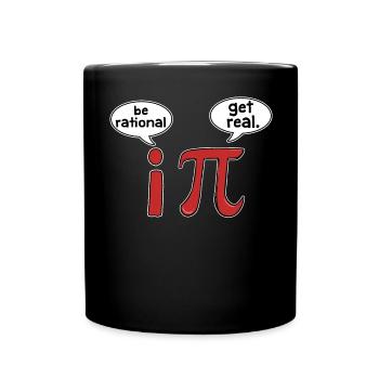 Pi-Tag Pi Math - Tasse einfarbig - Schwarz - Vorne