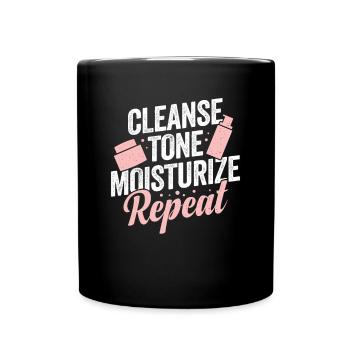 Kosmetikerin Kosmetik Make-up Artist Geschenk - Tasse einfarbig - Schwarz - Vorne