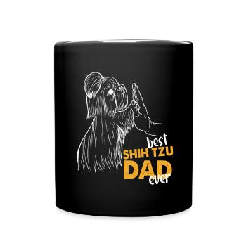 Best Shih Tzu Dad Ever Shih Tzu Papa - Full Colour Mug - black - Front