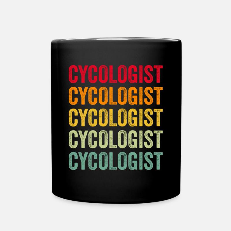 Cycologist Cycling Biking Rétro - Mug uni - noir