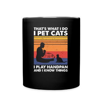 That’s What I Do Pet Cats Play Handpan - Mug uni - noir - Devant