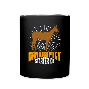 Lustiges Pferd Pferdebesitzerin Reiterin Geschenk - Tasse einfarbig - Schwarz - Vorne