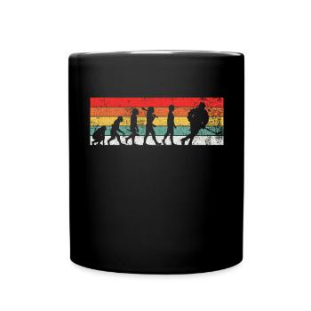 Eishockey Eishockeyspieler Evolution - Tasse einfarbig - Schwarz - Vorne