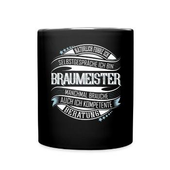 Braumeister - Tasse einfarbig - Schwarz - Vorne