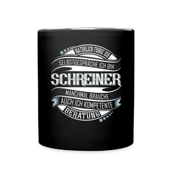 Schreiner - Tasse einfarbig - Schwarz - Vorne