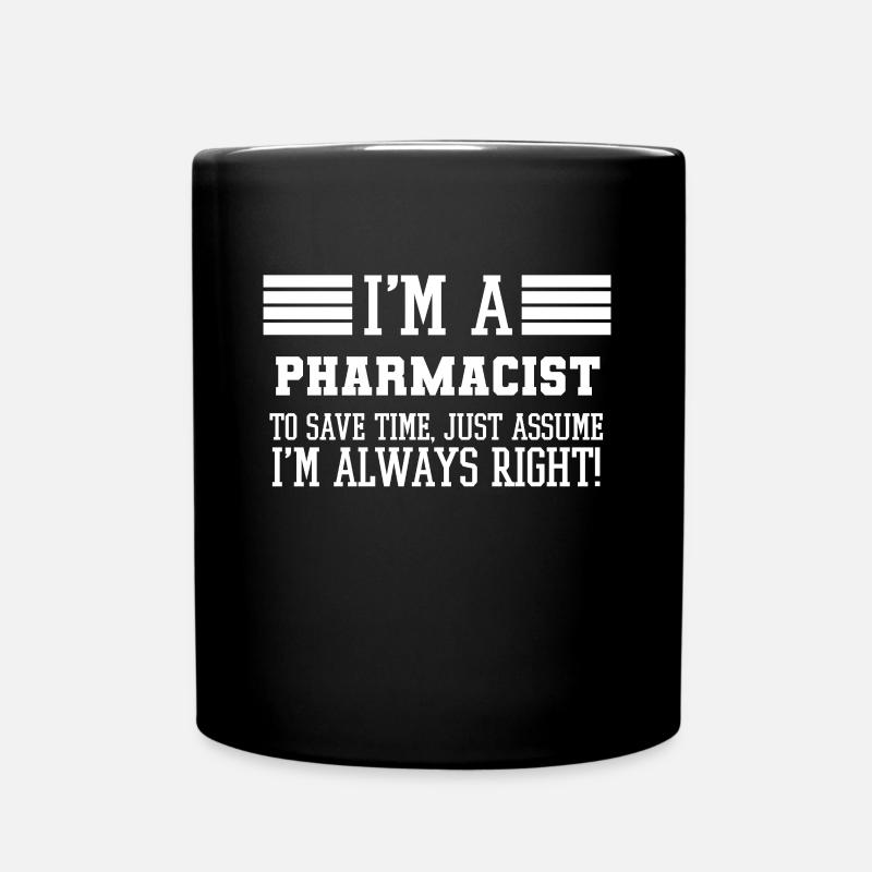 Cadeau de pharmacien, je suis un pharmacien pour gagner du temps - Mug uni - noir