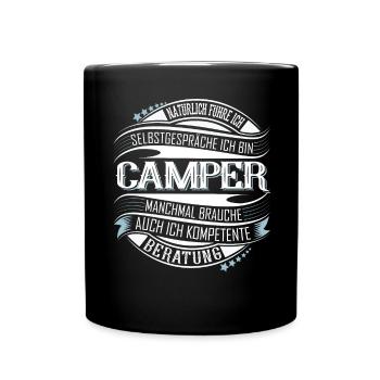 Camper - Tasse einfarbig - Schwarz - Vorne