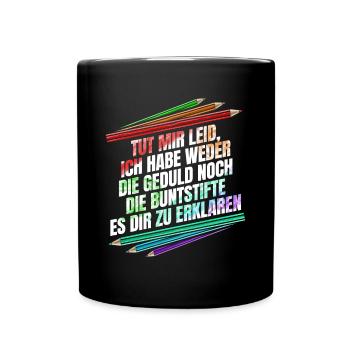 Not the crayons to explain it to you - Full Colour Mug - black - Front