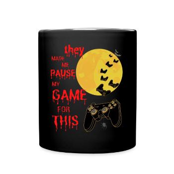 conception de joueurs d’Halloween. Maillot de nerd du jeu - Mug uni - noir - Devant