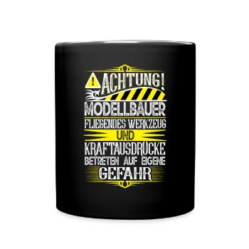 Modellbauer - Tasse einfarbig - Schwarz - Vorne