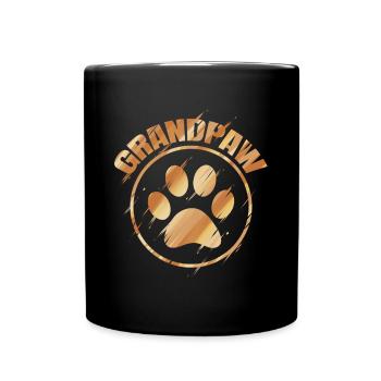 Grandpa Grizzly Bear Logo Grandfather Grandfather - Full Colour Mug - black - Front