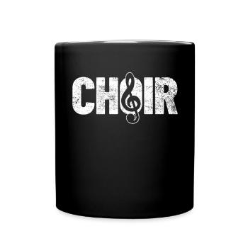 Chor Gesang Sänger - Tasse einfarbig - Schwarz - Vorne