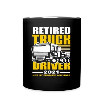 Camionneurs retraités 2021 - Mug uni - noir - Devant