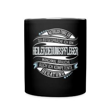 Heilerziehungspfleger - Tasse einfarbig - Schwarz - Vorne