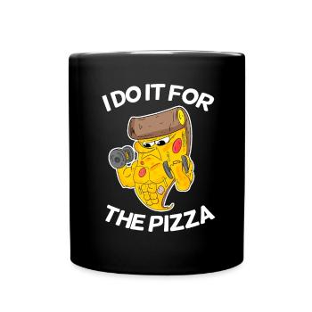 Pizza Training Fitness Sport Cadeau - Mug uni - noir - Devant