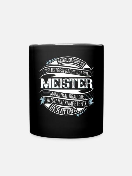 Meister - Tasse einfarbig - Schwarz