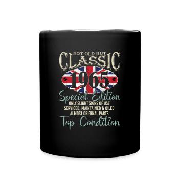 Pas vieux, Mais l’Union Britannique Classique Jack, - Mug uni - noir - Devant
