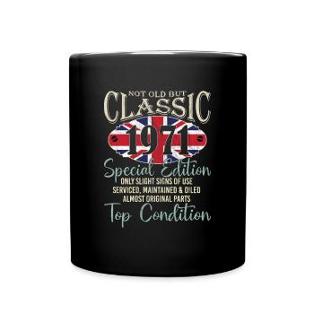 Pas vieux, Mais l’Union Britannique Classique Jack, - Mug uni - noir - Devant