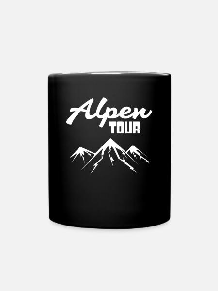 Montagnes des Alpes - Mug uni - noir