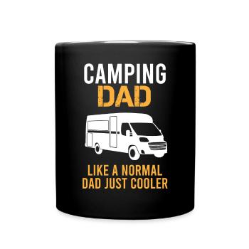 Camping Papa Spruch Camper Camping-car Van Cadeau - Mug uni - noir - Devant