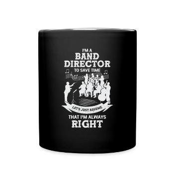 Conductor Conducting Orchestra Gift - Full Colour Mug - black - Front