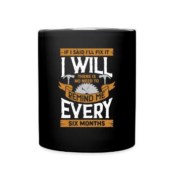 Funny Craftsman Repair Carpenter Gift - Full Colour Mug - black - Front