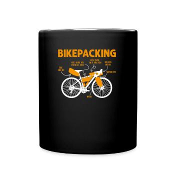 Bikepacking - Fun Bike Tour Anatomie - Mug uni - noir - Devant