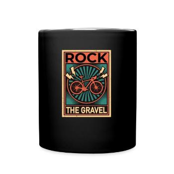 Rock The Gravel, Hors Route Cycling Gravel Biking - Mug uni - noir - Devant