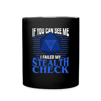Cadeau de Stylo et Papier RPG - Mug uni - noir - Devant