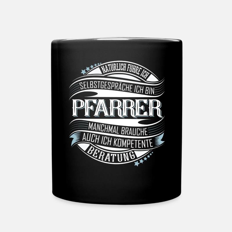 Pfarrer - Tasse einfarbig - Schwarz